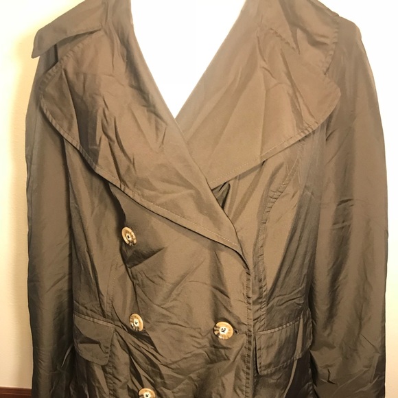 Covington Button Up 16-18Wide Button Up Brown Coat - Picture 4 of 7